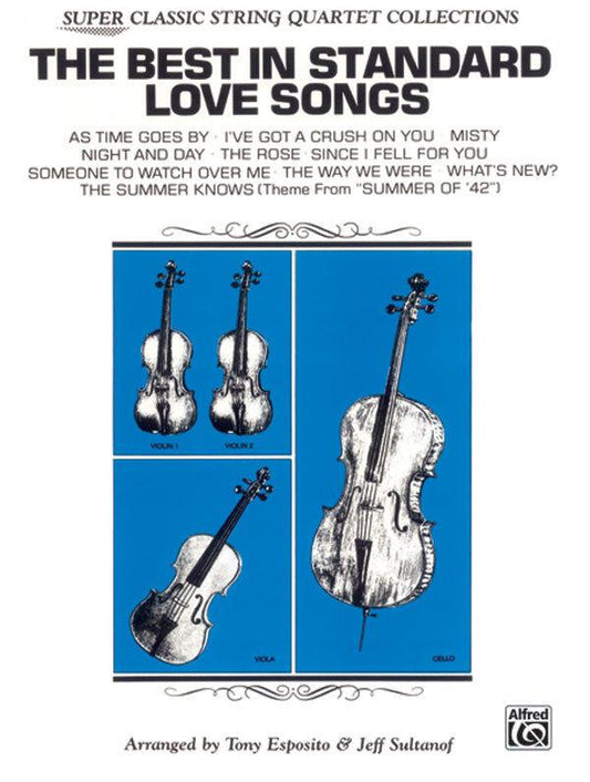 Standard Love Songs for String Quartet Sheet Music