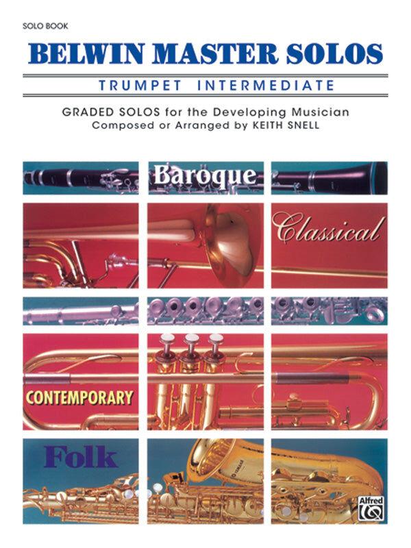 Belwin Master Solos Intermediate Trumpet Sheet Music BK 1 TPT