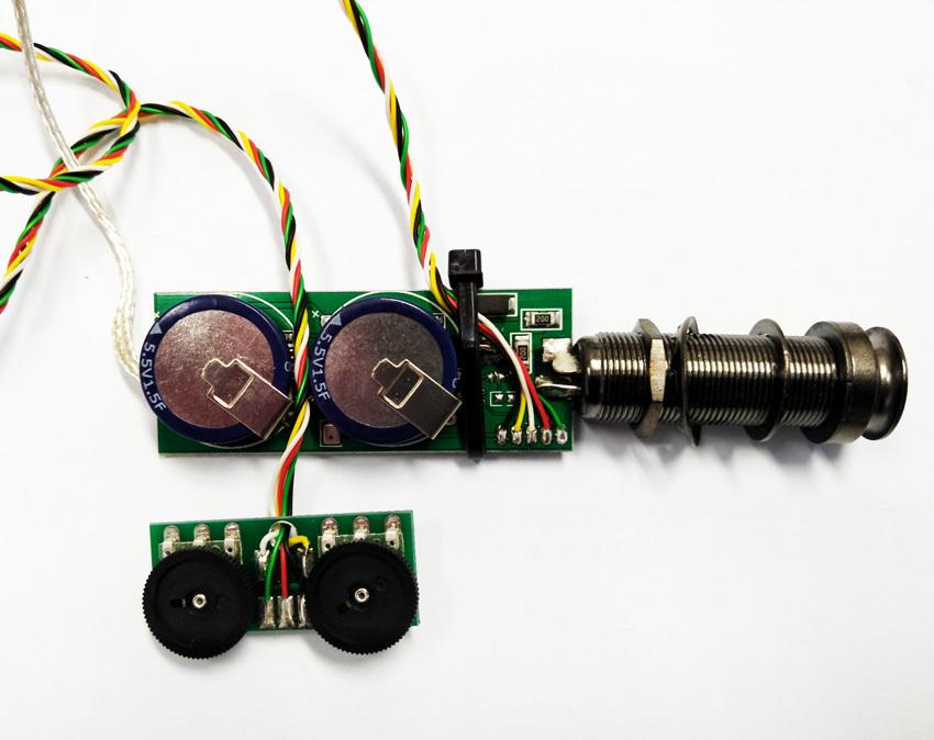 Mi-Si Air Trio Battery-free MEMS Mic Ukulele Pickup System with LR Baggs Element and Controls