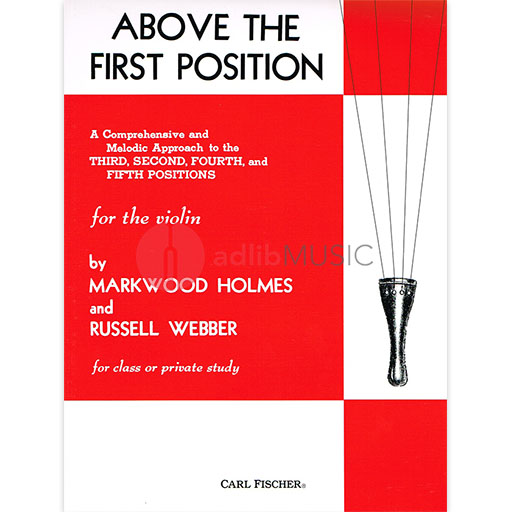 Above the First Position - Violin by Holmes Fischer 3807, Violin Sheet Music and Method Book