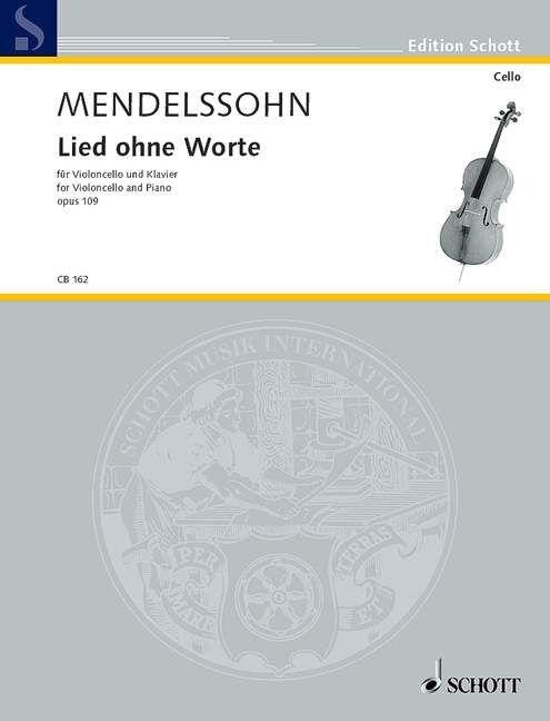 Mendelssohn Song Without Words for Cello and Piano Sheet Music