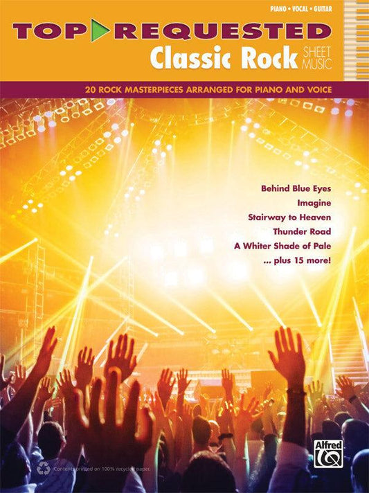 Classic Rock Sheet Music PVG for Piano and Voice