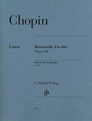 Barcarolle in F sharp minor Op 60 Piano Sheet Music