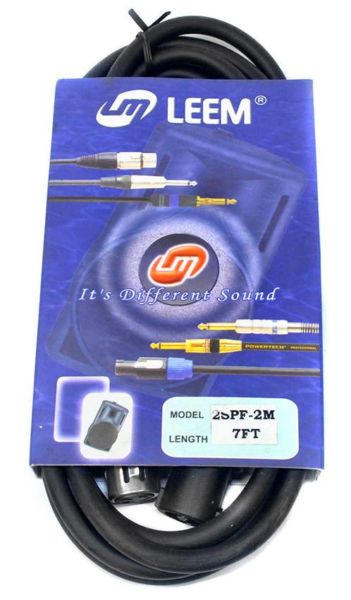 Leem 7ft Speaker Cable - Speakon Female to XLR Female