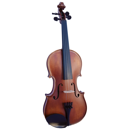 Vivo Elite 4/4 Violin Outfit with Flamed Maple, Ebony Fingerboard, Lightweight Case, and Fully Mounted Bow