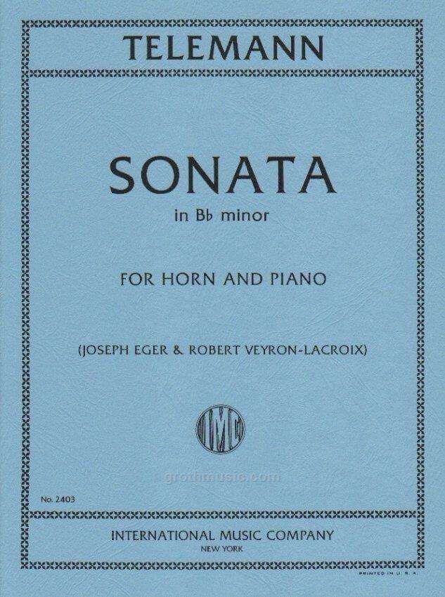Sonata in Bb Major for Horn and Piano - IMC2403