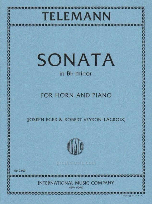 Sonata in Bb Major for Horn and Piano - IMC2403