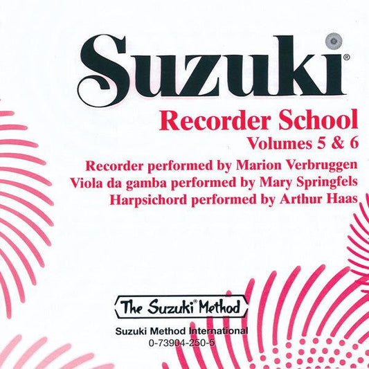 Suzuki Recorder School Volumes 5 & 6 CD