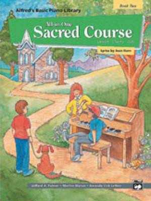 Alfred's Basic All-in-One Sacred Course Book 2 - Piano Sheet Music and Method Book
