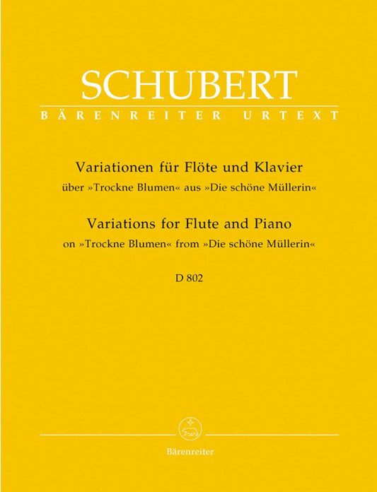 Variations on Trockne Blumen for Flute and Piano