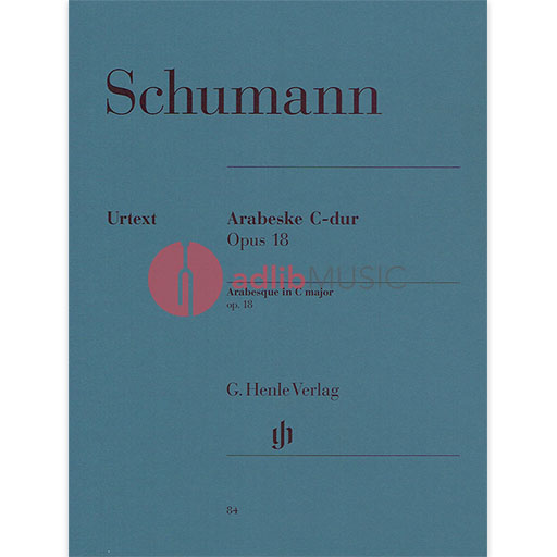 Arabesque in C Major Opus 18 - Piano Solo Sheet Music by Robert Schumann - Henle Edition