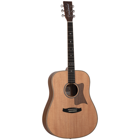 Tanglewood TRU5-HR Reunion Pro Dreadnought Acoustic Guitar with Solid Australian Red Cedar Top and Hawaiian Rain Wood Back/Sides