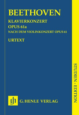 Piano Concerto Op 61a Study Score - Beethoven Edition
