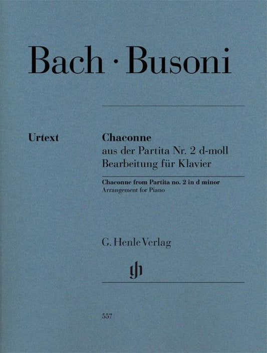Chaconne from Partita No 2 Piano Solo by Busoni/Bach - Henle HN557