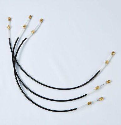Hercules Cello Tailpiece Gut-Double-Lock 4/4, Nylon, Black, 320mm Length, 3.5mm Thickness, Made in Germany