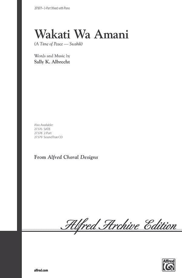 Wakati Wa Amani SAB Choral Sheet Music