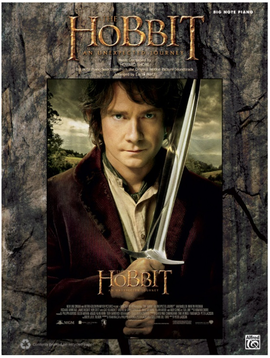 The Hobbit: An Unexpected Journey Piano Sheet Music Folio