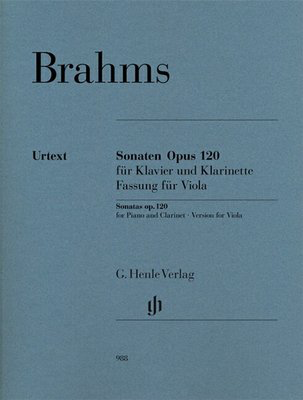 Brahms - Sonata Op. 120 No. 1 & 2 for Viola and Piano, Henle HN988