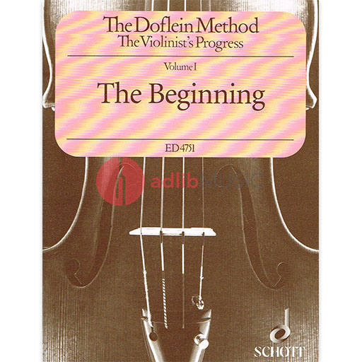 Doflein Method Book 1 for Violin - Schott SCED4751
