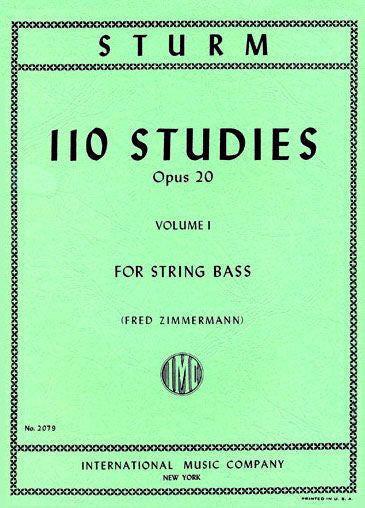 110 Studies Op 20 Volume 1 for Double Bass Sheet Music