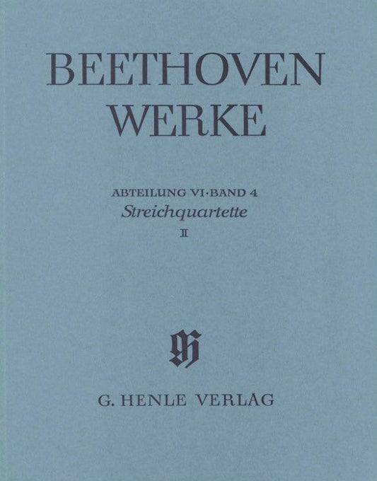 Beethoven String Quartets Op 59, 74, 95 Full Score - Henle Edition