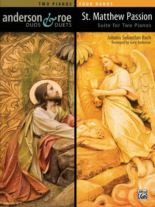 St Matthew Passion Suite for Two Pianos - Bach Arrangement for Four Hands, 5 Movements, Accessible for Students and Concert Performers