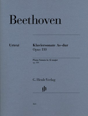 Piano Sonata No. 31 in A flat major Op. 110 by Beethoven, Urtext Edition