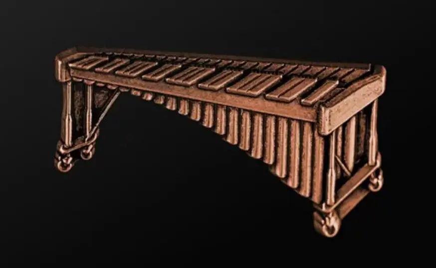 Musician Designer Marimba Pin in Copper