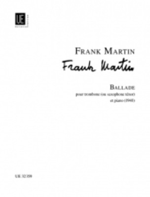 Ballade for Trombone and Piano - Trombone Sheet Music, Solo Parts for Trombone and B Flat Tenor Sax