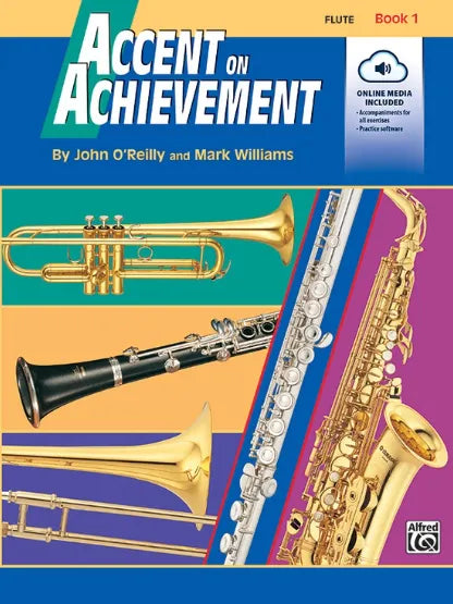 Accent on Achievement Book 1 for Flute by John O'Reilly and Mark Williams - Alfred Music