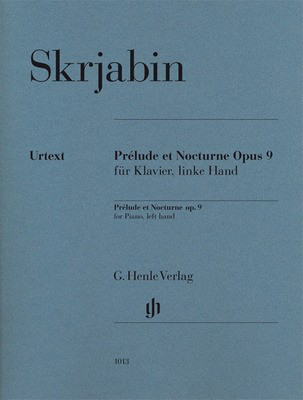 Prelude et Nocturne Op 9 for Piano Solo