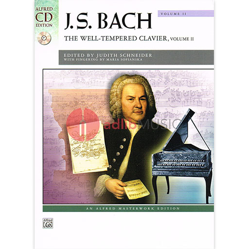 Bach Well-Tempered Clavier Volume 2 Bk/CD - Johann Sebastian Bach - Alfred Music