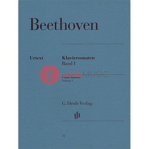 Beethoven - Piano Sonatas Volume 1 - Urtext Edition with Fingerings HN032
