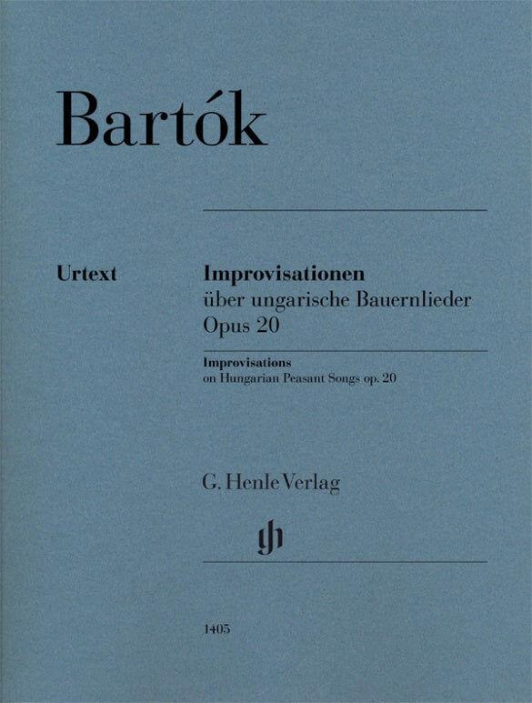 Bartok - Improvisations on Hungarian Peasant Songs Op 20 - Piano Solo Sheet Music Henle HN1405