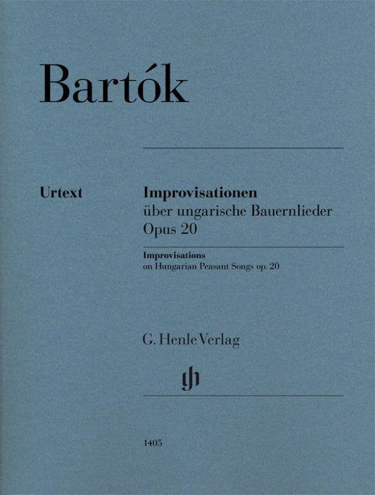 Bartok - Improvisations on Hungarian Peasant Songs Op 20 - Piano Solo Sheet Music Henle HN1405