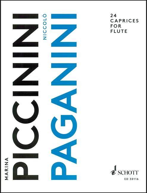 24 Caprices for Flute by Paganini Niccolo Piccinini Marina