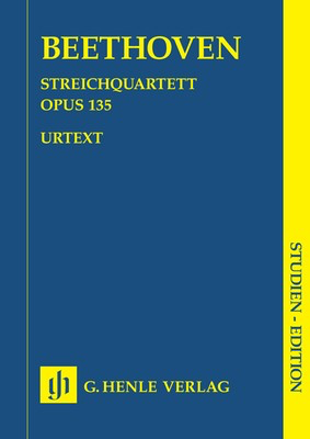 String Quartet in F Major Op. 135 Study Score by Beethoven