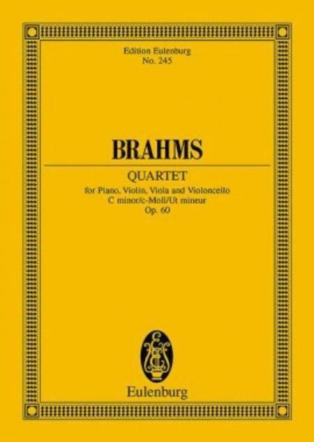 Piano Quartet Op 60 C Minor Study Score