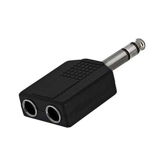 Leem Adaptor 2 x 1/4" Stereo Jacks to 1/4" Stereo Plug