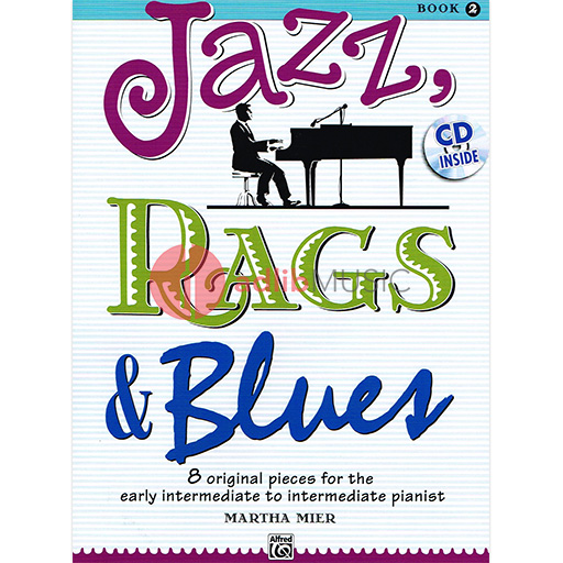 Jazz Rags & Blues Book 2 with CD for Piano