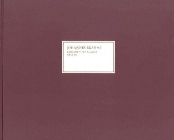 Brahms Johannes Fantasies Op 116 Nos 1-7 Facsimile Bound Piano Sheet Music Edition - Henle