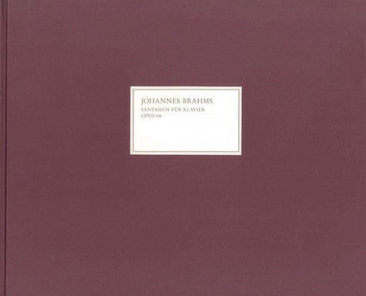Brahms Johannes Fantasies Op 116 Nos 1-7 Facsimile Bound Piano Sheet Music Edition - Henle