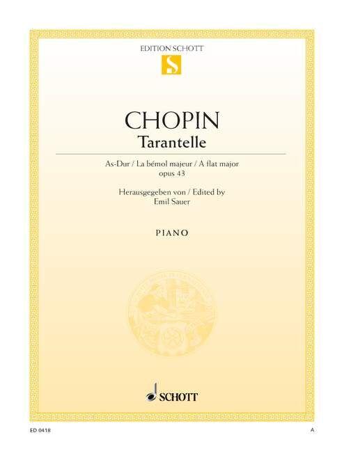 Tarantella in A Flat Op 43 Piano Sheet Music