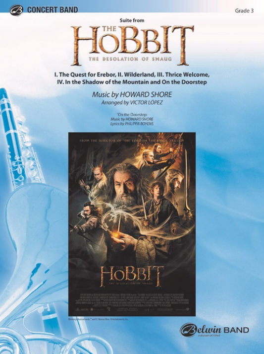 Suite the Hobbit: Desolation of Smaug Concert Band Sheet Music by Howard Shore