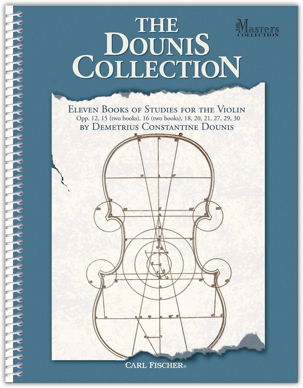 Dounis Collection Eleven Books of Studies for Violin Spiral-Bound by Demetrius Constantine Carl Fischer BF16SB