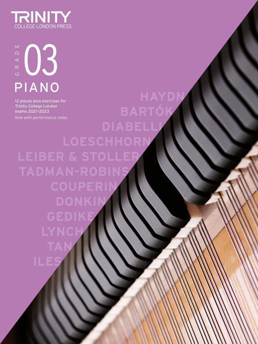 Trinity Piano Exam Pieces 2021-23 Grade 3 Book Only TCL020260