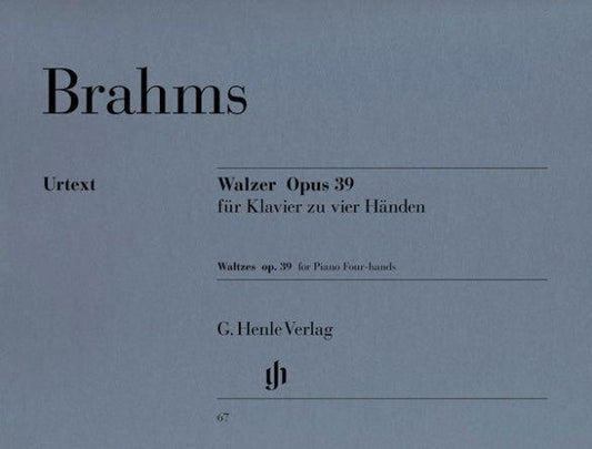 Brahms Waltzes Op. 39 Piano Duet Sheet Music Henle HN067