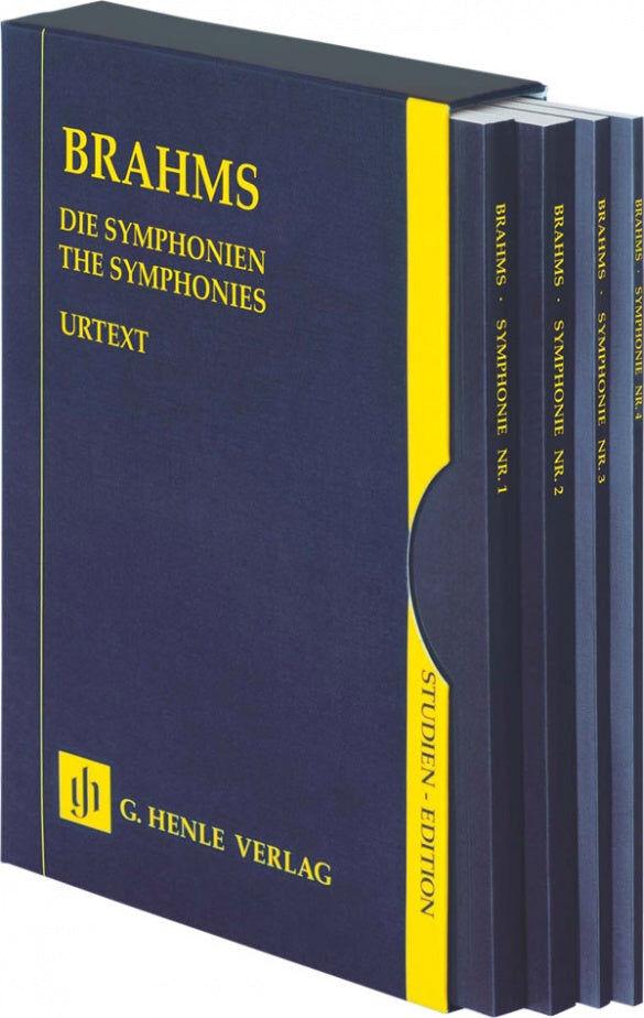 Brahms Symphony No. 1-4 Study Score 4 Volumes in Slipcase Henle HN9890