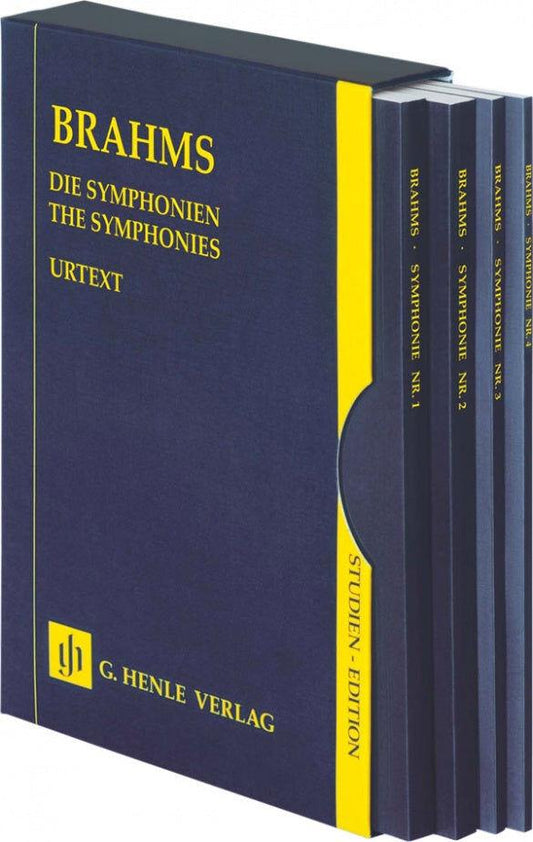 Brahms Symphony No. 1-4 Study Score 4 Volumes in Slipcase Henle HN9890