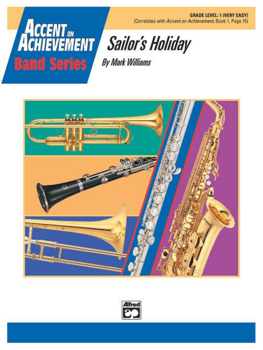 Sailors Holiday Concert Band Sheet Music Grade 1 by Williams Mark